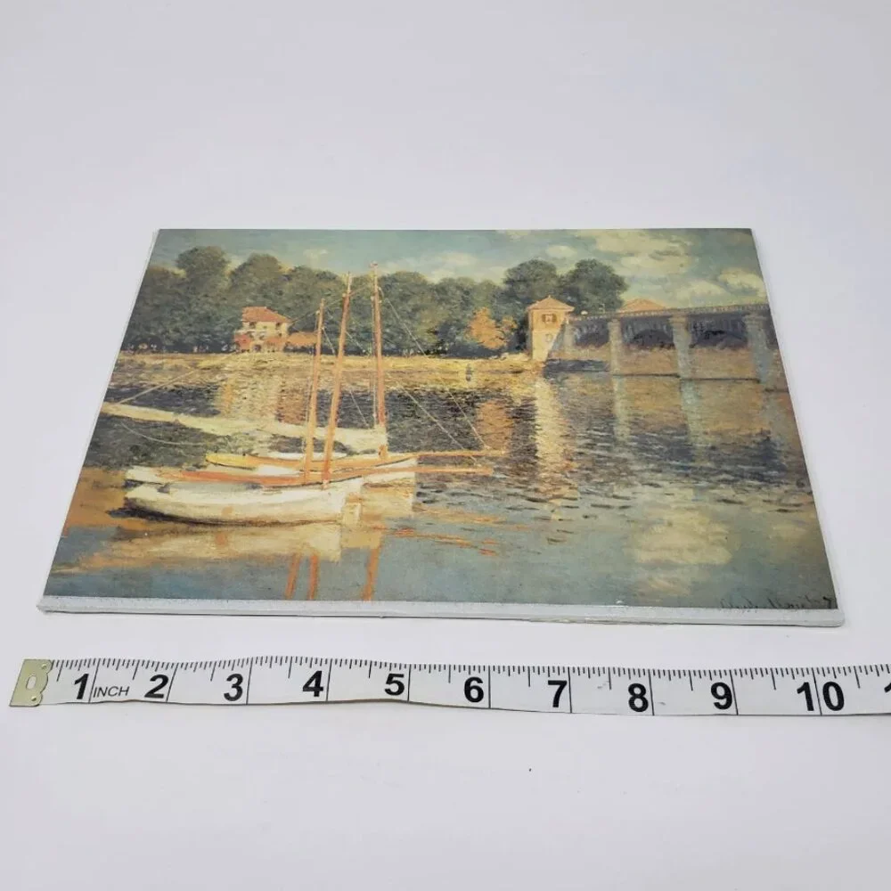 1981 CLAUDE MONET Bridge at Argenteuil Metropolitan Museum Of Art Print Wall Art - Picture 6 of 7